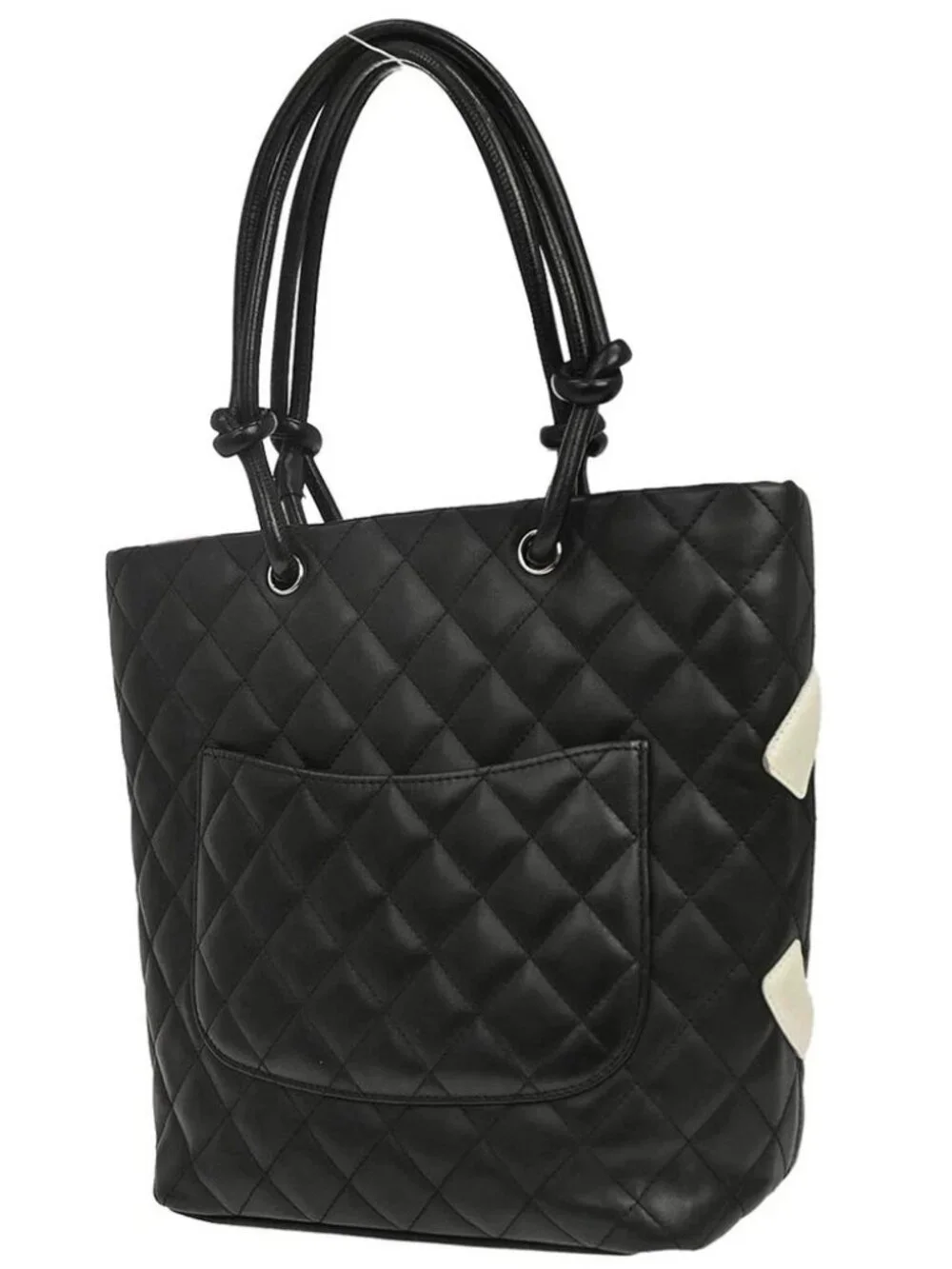 Chanel Black Calfskin Cambon Ligne Tote Handbag